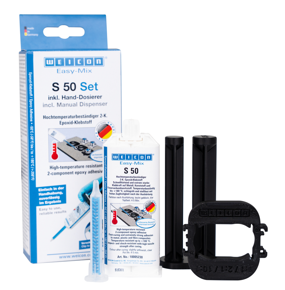 Easy-Mix S 50 | Hoge temperatuurbestendige epoxyharslijm voor snelle reparatie- en onderhoudswerkzaamheden