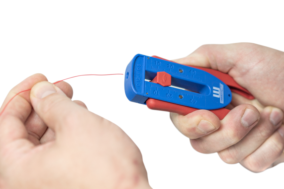 Precisiestripper S | voor fijne geleiders en draden | stripbereik van 0,12 mm - 0,8 mm (36-20 AWG)