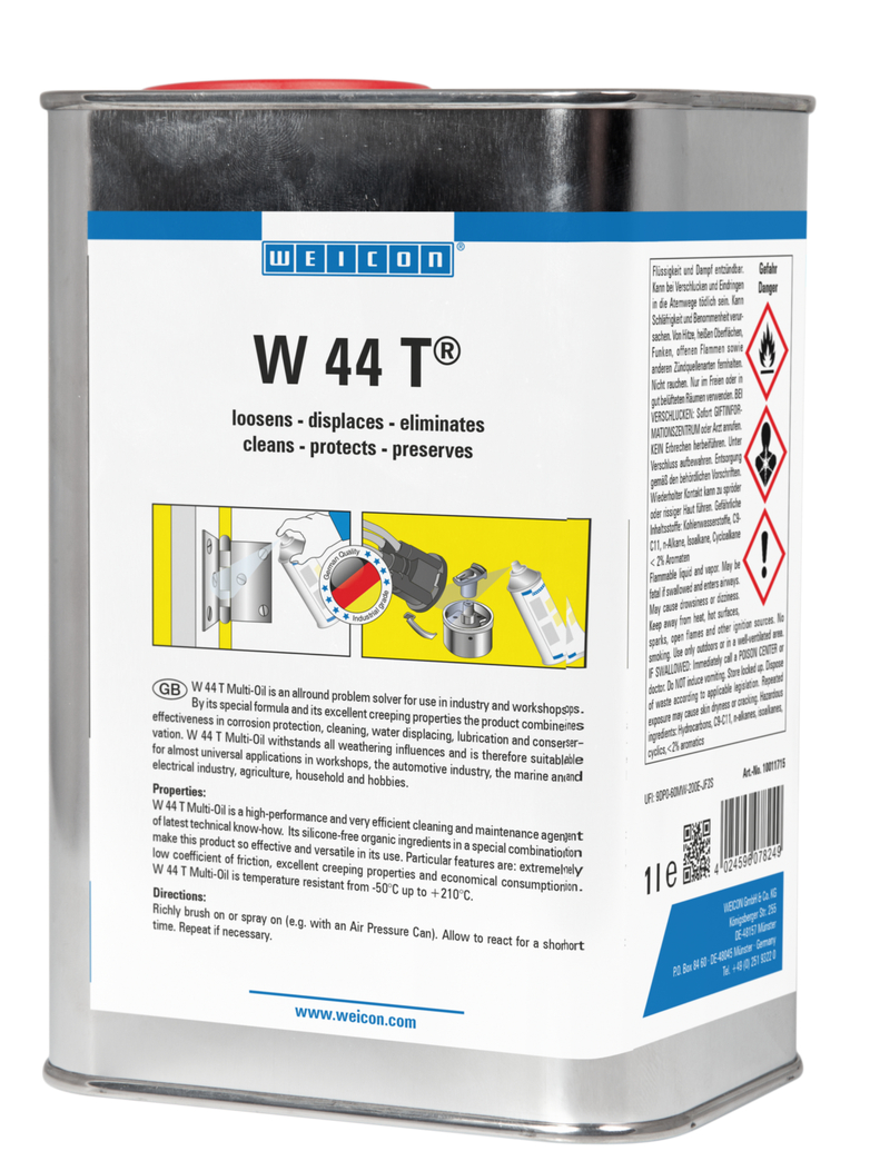 W 44 T® | Smerende en multifunctionele olie met 5-voudig effect