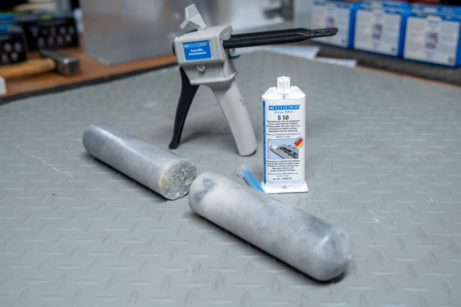 Easy-Mix S 50 | Hoge temperatuurbestendige epoxyharslijm voor snelle reparatie- en onderhoudswerkzaamheden