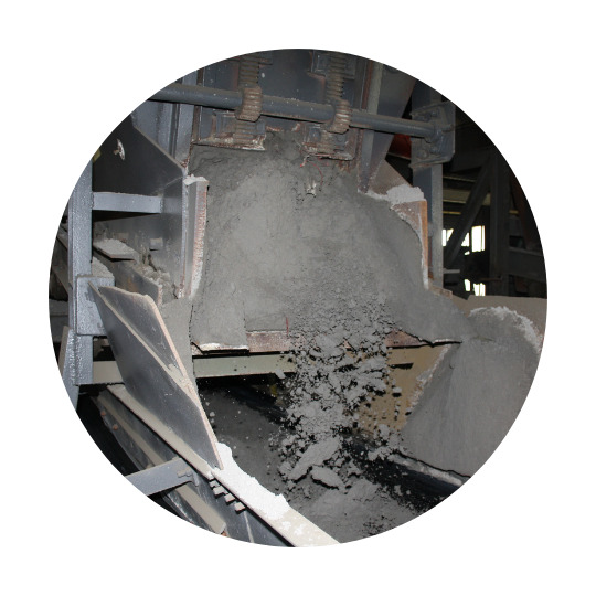 Stenen die in een machine vallen