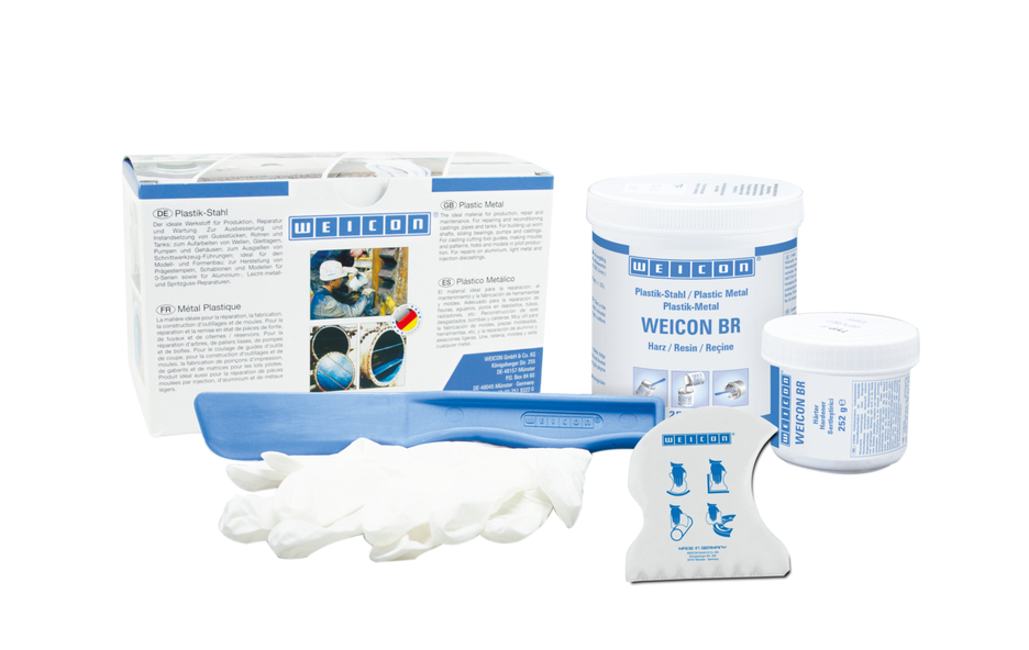 WEICON BR | bronsgevuld epoxyharssysteem voor reparatie en vormgeving WEICON BR | bronsgevuld epoxyharssysteem voor reparatie en vormgeving
