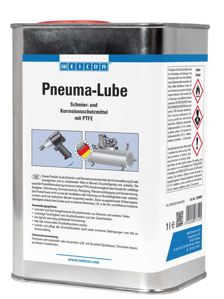 Pneuma-Lube | Smeermiddel met PTFE voor pneumatisch gereedschap