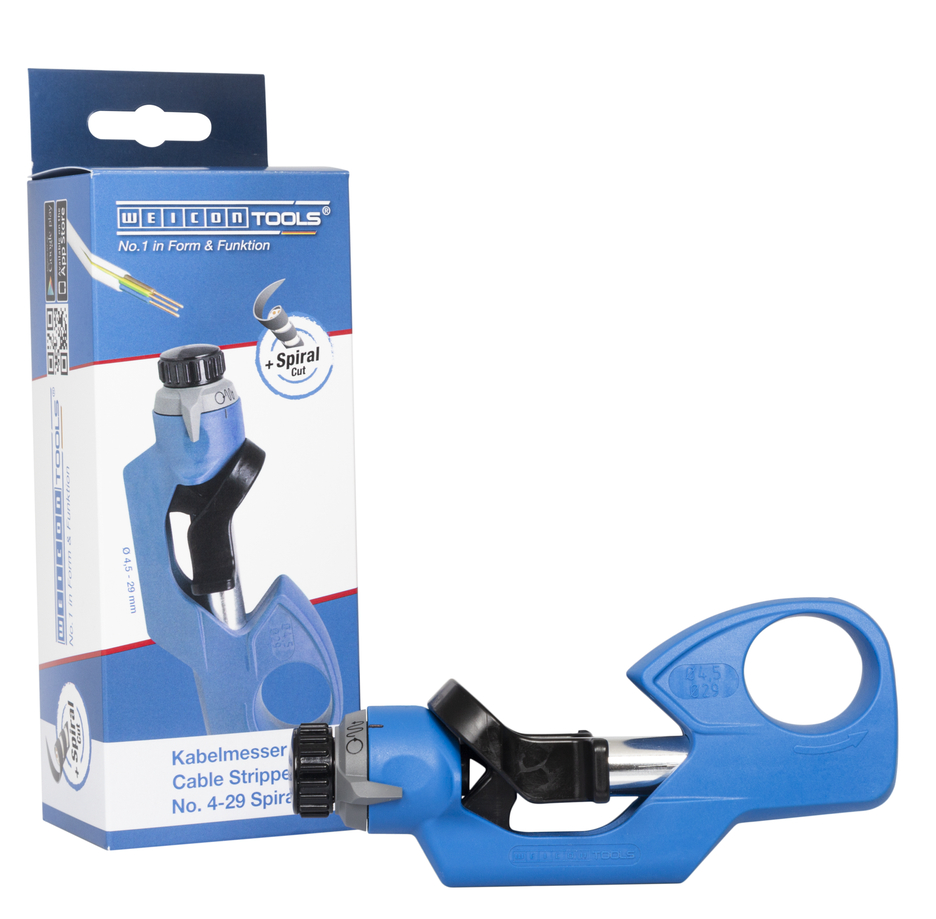 Cable Stripper No. 4-29 Spiral | Rond, longitudinaal en spiraalvormig gesneden van 4,5 - 29 mm