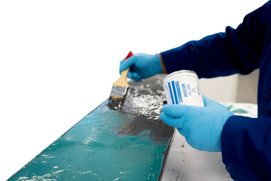 WEICON Keramiek HC 220 | Keramisch gevuld, temperatuurbestendig epoxysysteem voor slijtagebescherming.