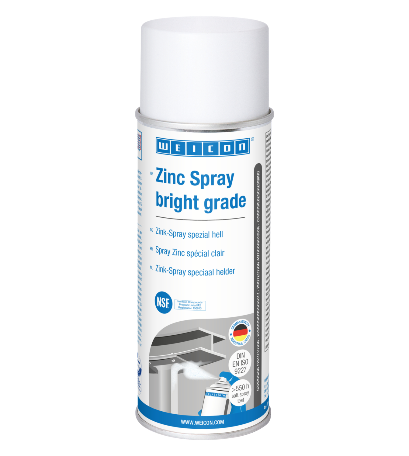 Zink Spray speciaal helder | Kathodische corrosiebescherming met goedkeuring voor de voedingssector