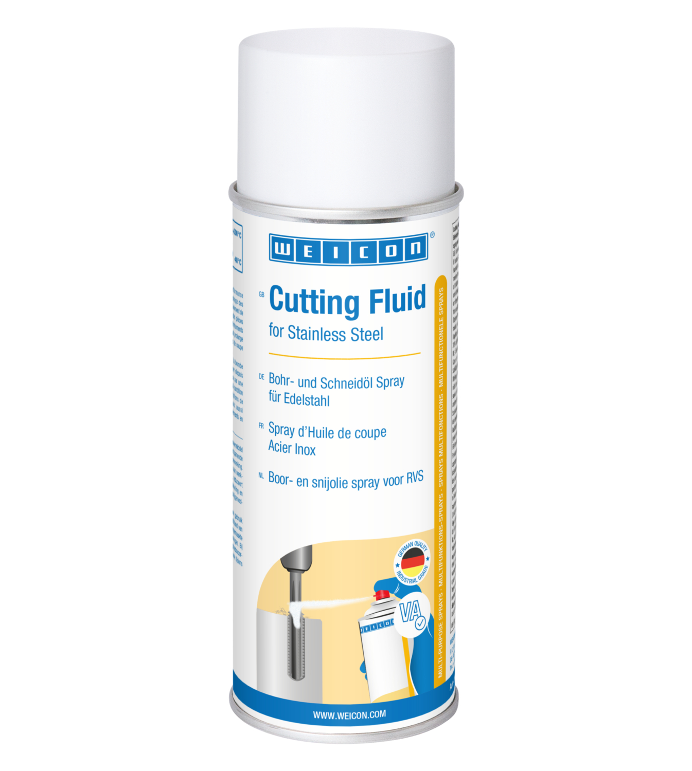 WEICON Boor- en snijolie spray voor RVS | High-Performance smeermiddel voor metaalbewerking