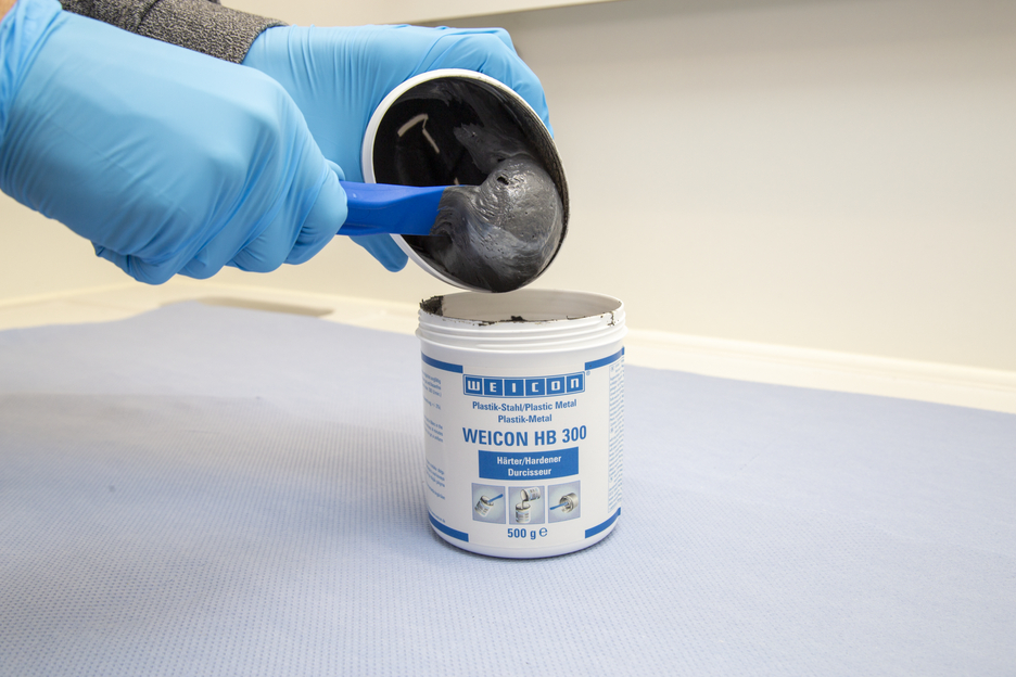 WEICON HB 300 | Met staal gevuld, hittebestendig epoxyharssysteem voor reparatie en spuitgieten
