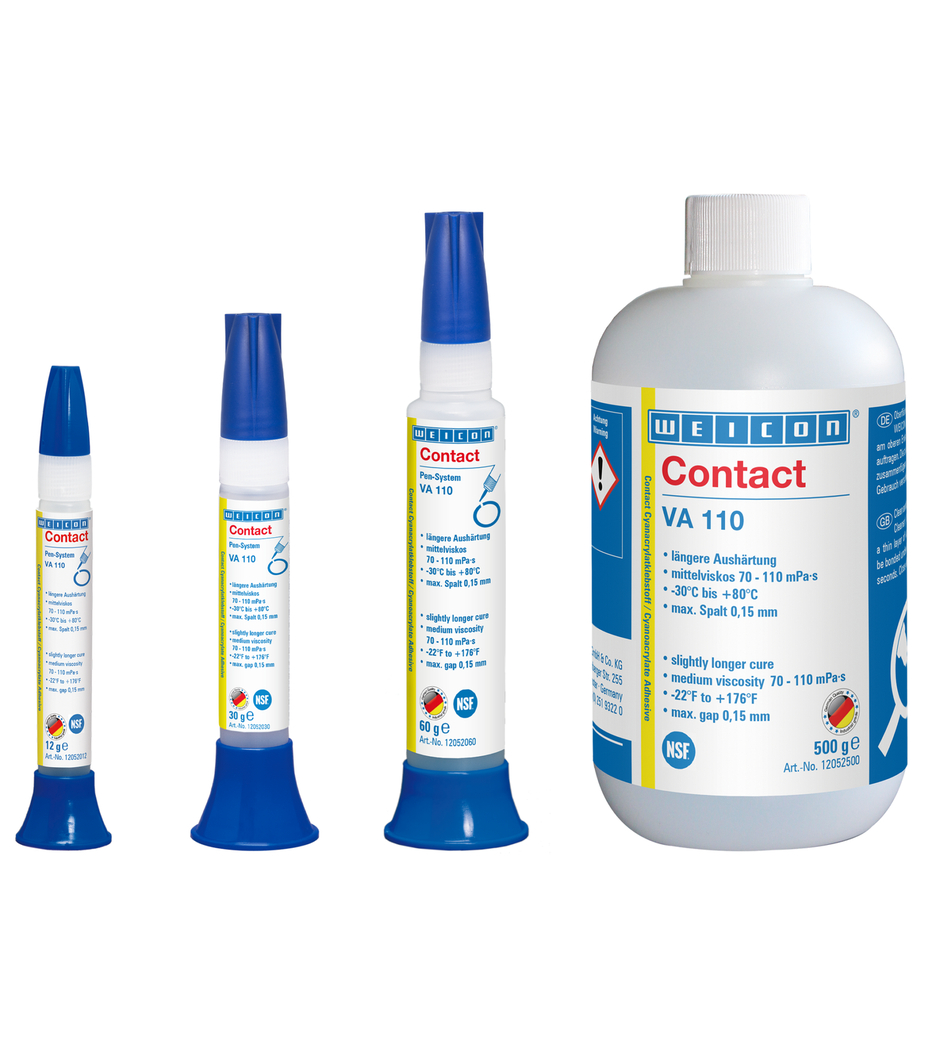 VA 110 Cyanoacrylaatlijm | Superlijm voor de voedsel- en drinkwatersector