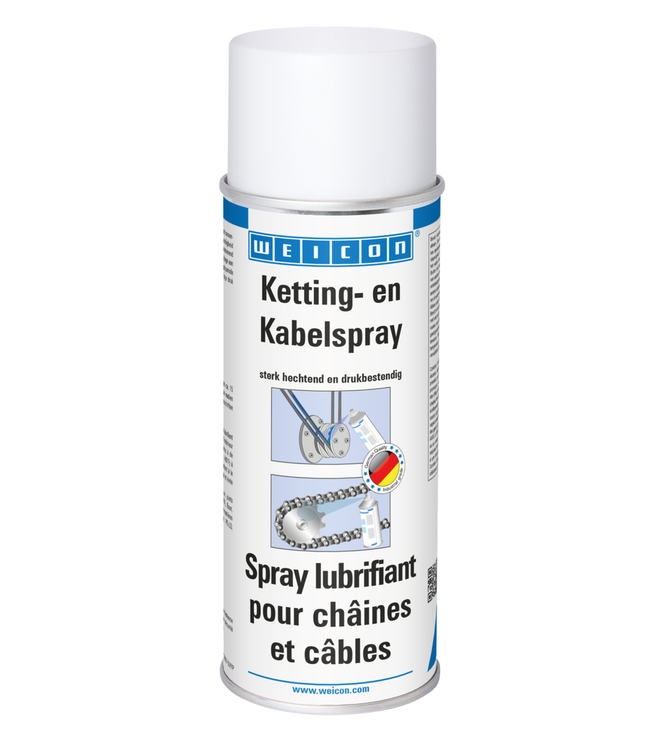 Ketting- en Kabelspray | transparant klevend smeermiddel