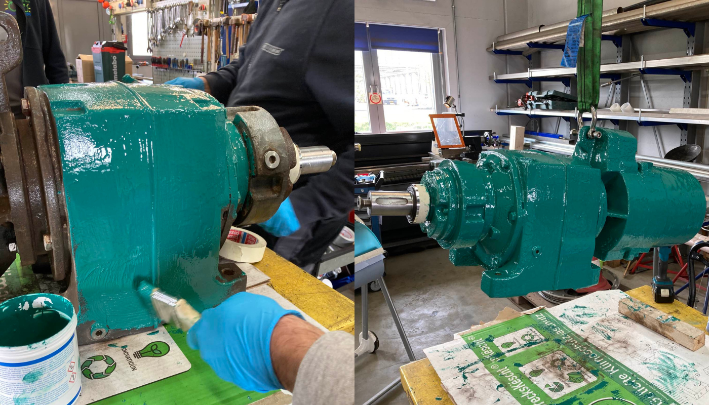 gear, machinery, green color, industrial, shaft
