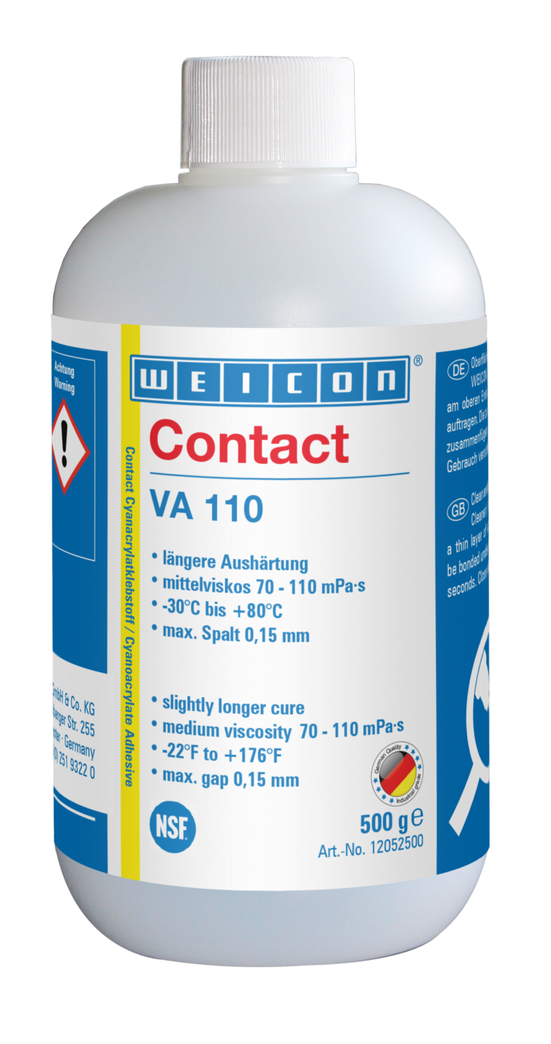 VA 110 Cyanoacrylaatlijm | Superlijm voor de voedsel- en drinkwatersector VA 110 Cyanoacrylaatlijm | Superlijm voor de voedsel- en drinkwatersector