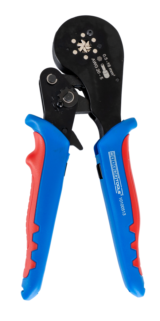 Krimptang 16 mm² HEX | Zeshoekige krimp voor eenvoudig insteken met ronde aansluitklemmen Krimptang 16 mm² HEX | Zeshoekige krimp voor eenvoudig insteken met ronde aansluitklemmen