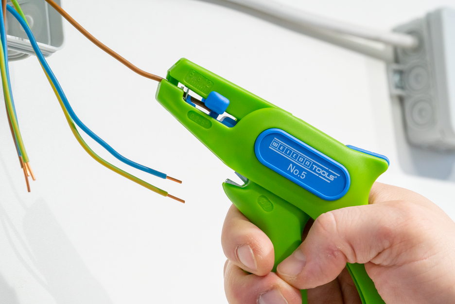 Striptang No.5 Green Line | Automatische triptang voor alle gangbare flexibele en massieve draden (0,2 – 6,0 mm²)