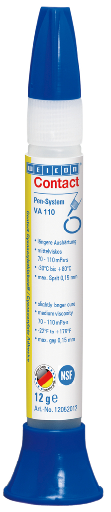 VA 110 Cyanoacrylaatlijm | Superlijm voor de voedsel- en drinkwatersector VA 110 Cyanoacrylaatlijm | Superlijm voor de voedsel- en drinkwatersector