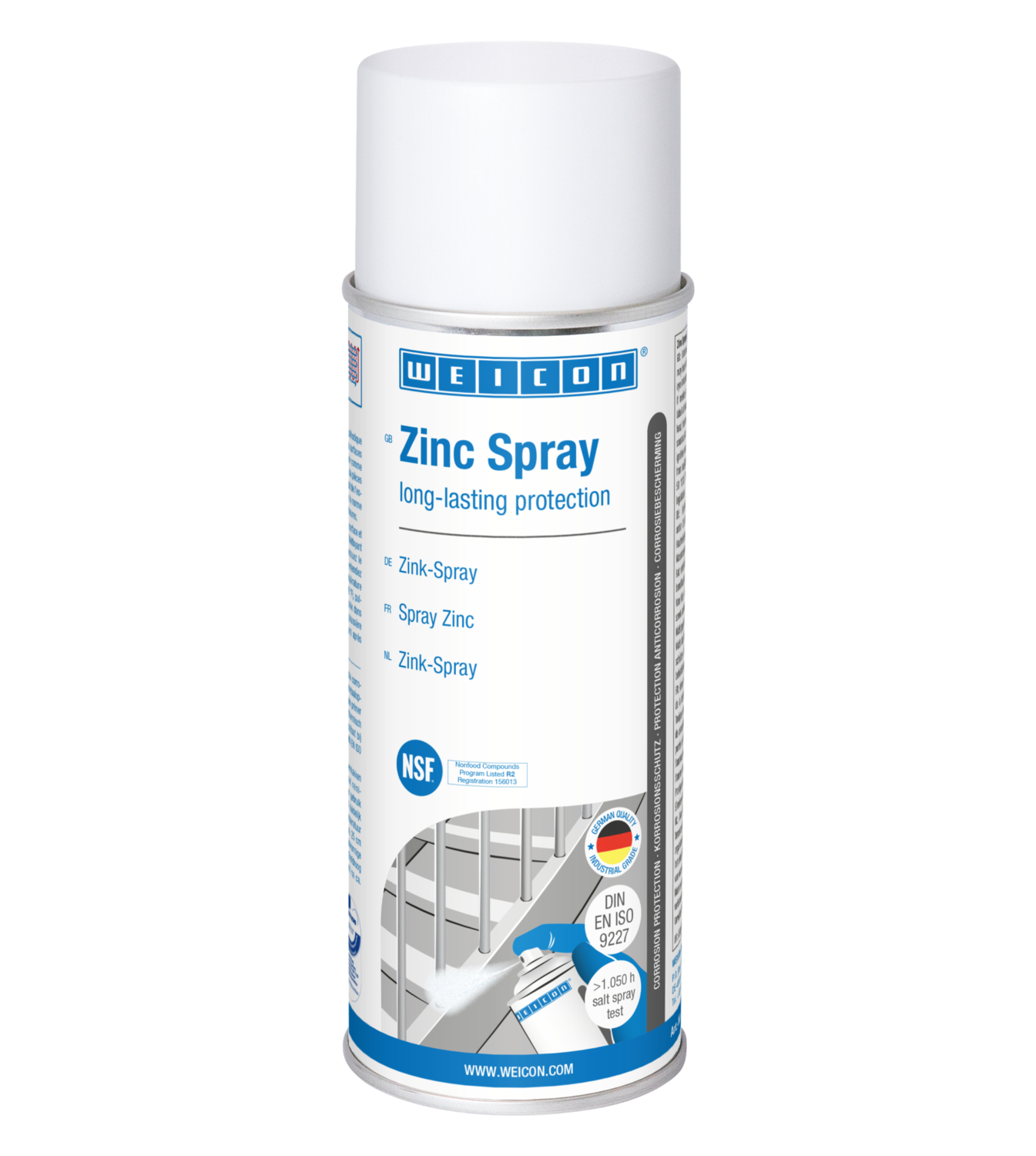 Zink-Spray | Kathodische corrosiebescherming met goedkeuring voor de voedingssector