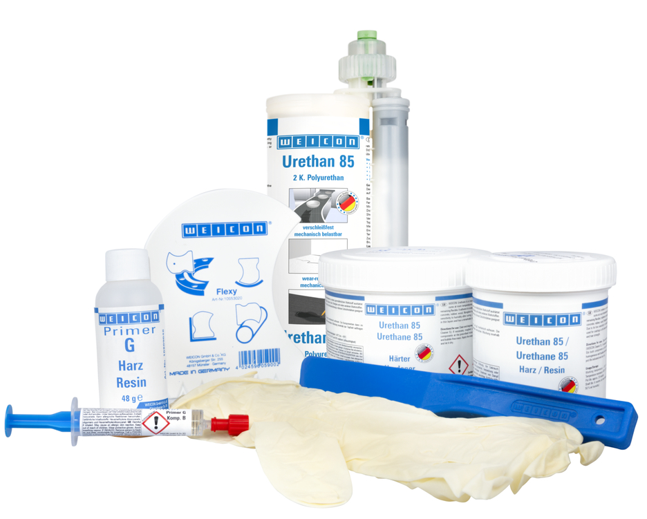 Belt Repair-Kit | Polyurea reparatie- en coatingmassa voor rubberen oppervlakken, werkverpakking
