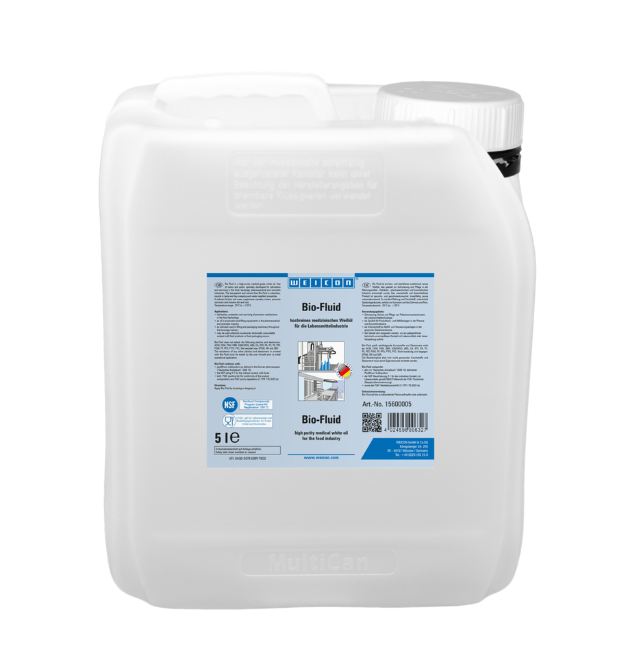 Bio-Fluid | Smeer- en onderhoudsolie voor de voedingsmiddelensector NSF H1