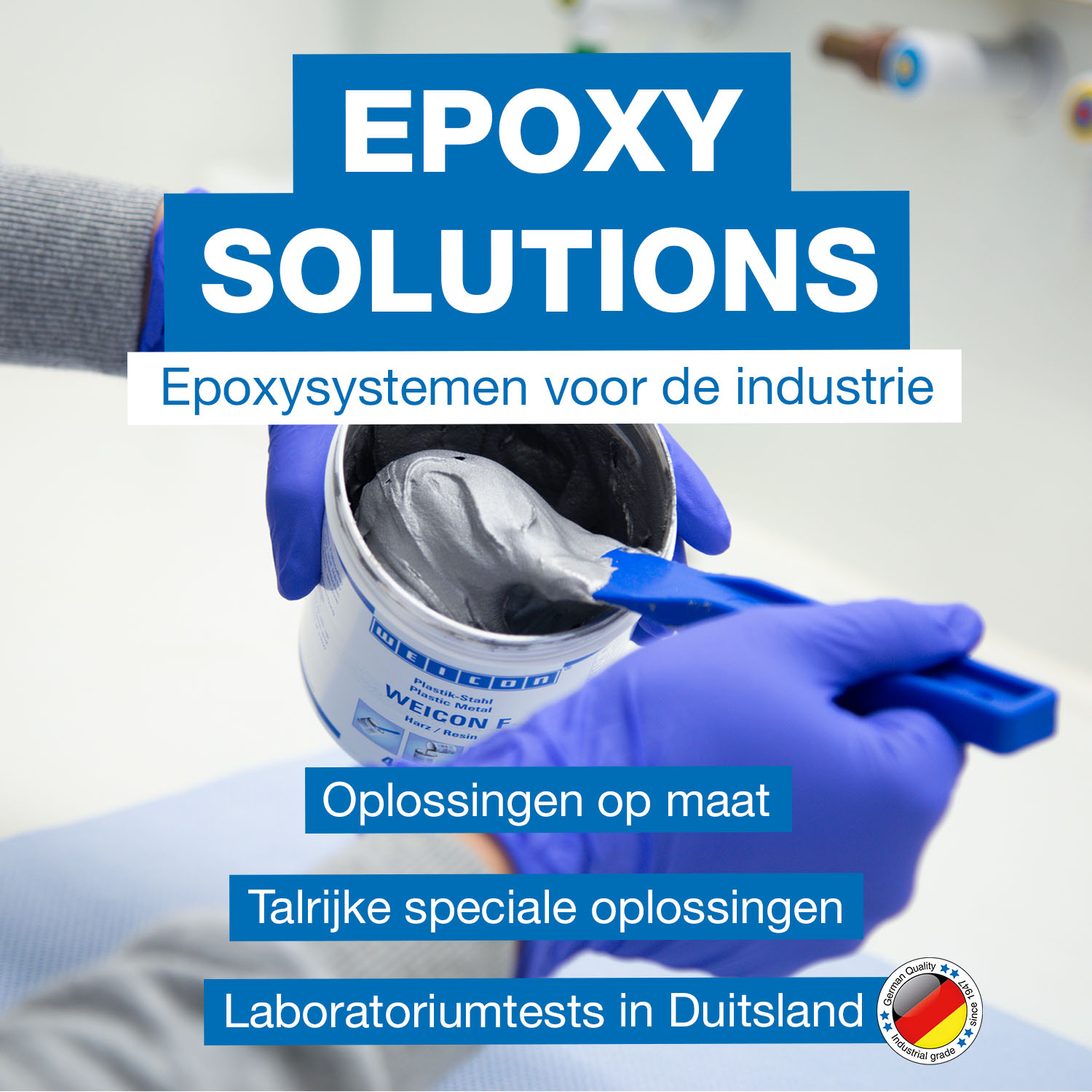 Epoxy Solutions, Epoxysystemen voor industrie, Oplossingen op maat, Talrijke speciale oplossingen, laboratoriumtests in duitsland