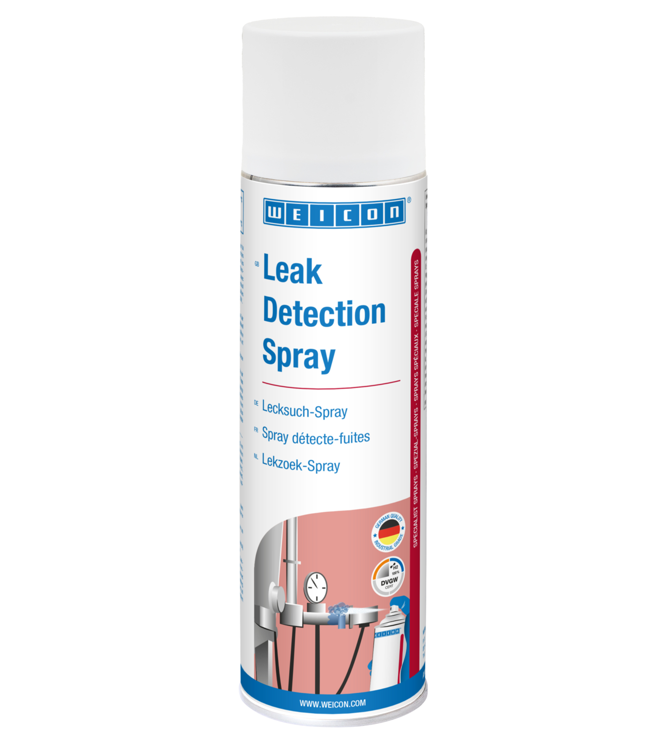 Lekzoek-Spray | Scheuren en lekken in drukleidingen opsporen