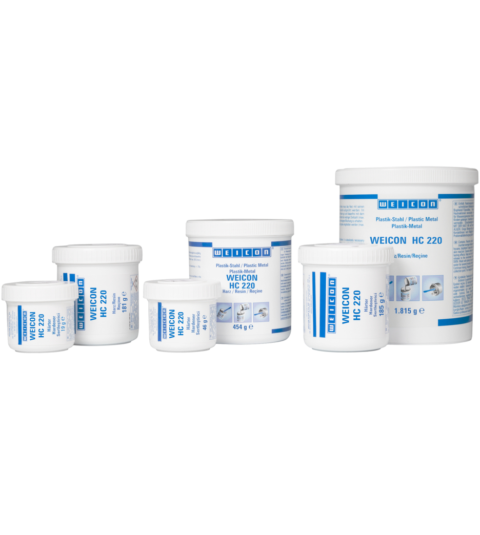 WEICON Keramiek HC 220 | Keramisch gevuld, temperatuurbestendig epoxysysteem voor slijtagebescherming.