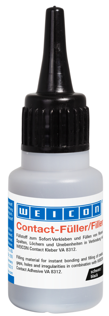 WEICON Contact Vuller | zwarte speciale vulstof voor Contact VA 8312