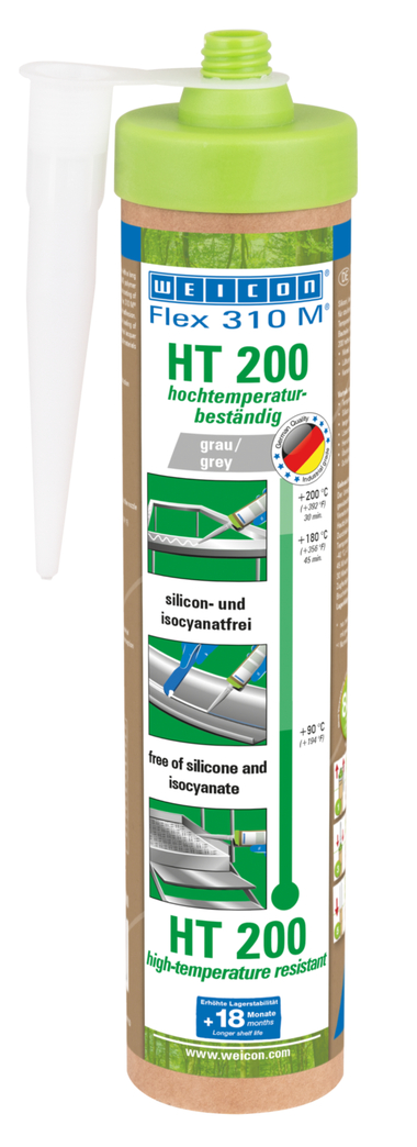 Flex 310 M® HT 200 | Lijm en afdichtmiddel met hoge aanvangshechting - ideaal voor poedercoating en hittebestendig tot 200 °C