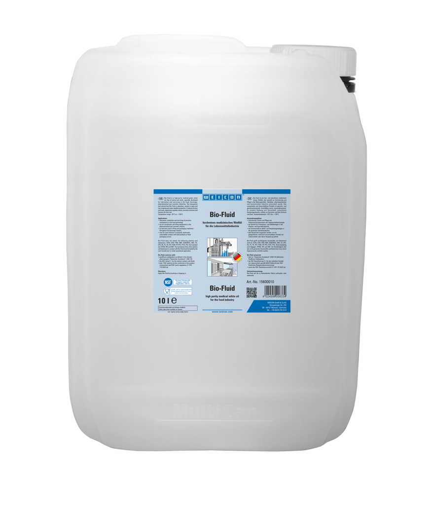 Bio-Fluid | Smeer- en onderhoudsolie voor de voedingsmiddelenindustrie NSF H1 Bio-Fluid | Smeer- en onderhoudsolie voor de voedingsmiddelenindustrie NSF H1