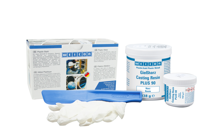 WEICON Giethars Plus 90 | Kristalheldere epoxyhars voor gieten en coaten WEICON Giethars Plus 90 | Kristalheldere epoxyhars voor gieten en coaten