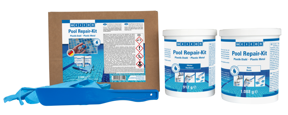 WEICON Pool Repair-Kit | Snelle reparaties, zelfs onder water