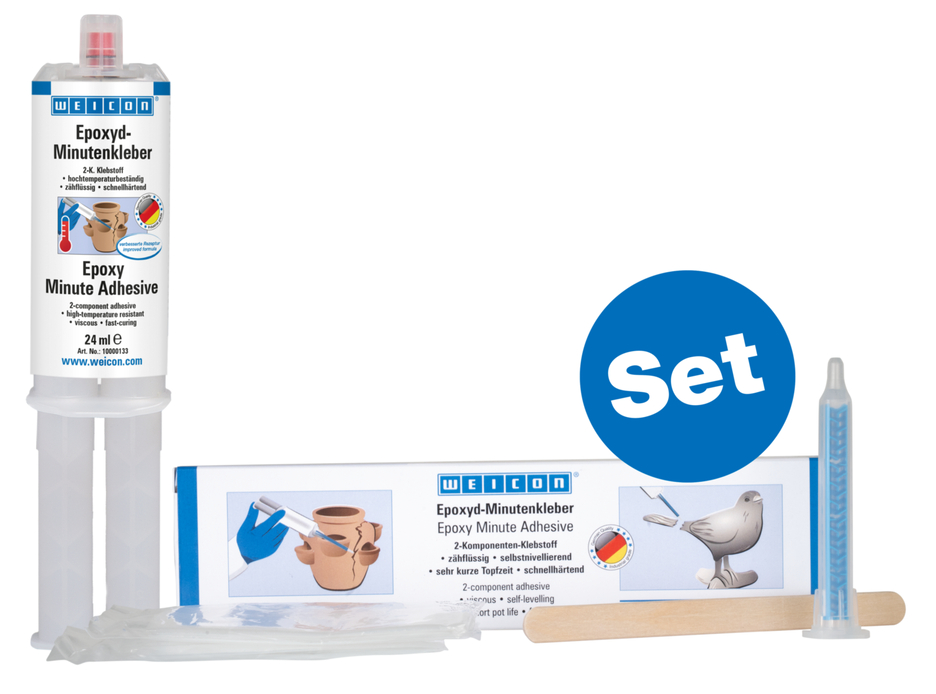 Epoxy Minutenlijm | Universeel toepasbare, hittebestendige epoxyharslijm.