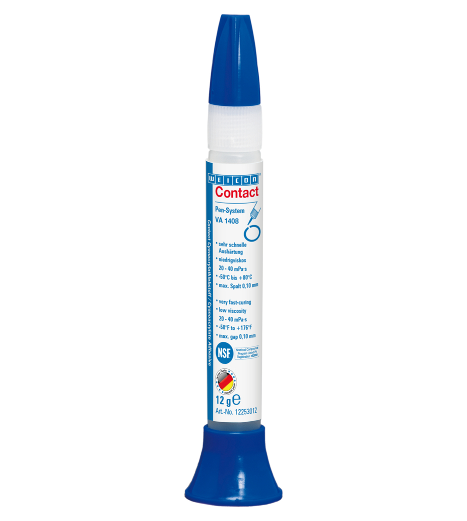 VA 1408 Cyanoacrylaatlijm | vochtbestendige, viskeuze snellijm met lage viscositeit VA 1408 Cyanoacrylaatlijm | vochtbestendige, viskeuze snellijm met lage viscositeit