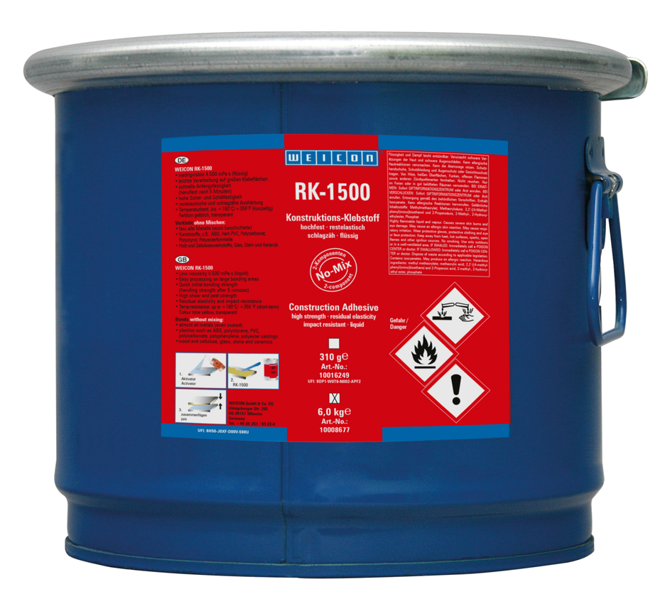 RK-1500 | Acrylstructuurlijm, vloeibare no-mix lijm