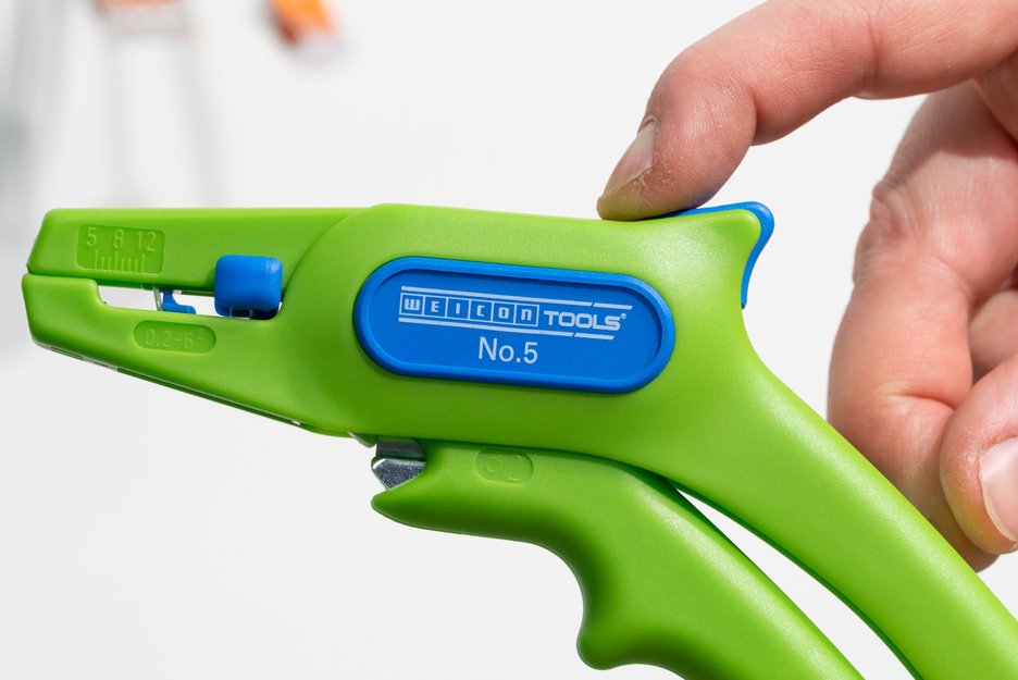Striptang No.5 Green Line | Automatische triptang voor alle gangbare flexibele en massieve draden (0,2 – 6,0 mm²)