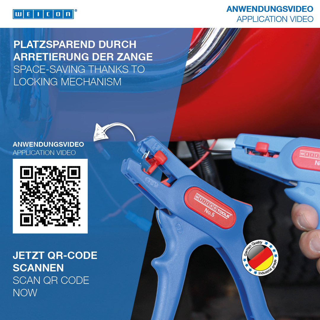 Striptang No. 5 | voor alle gangbare flexibele en massieve geleiders | werkgebied 0,2 - 6,0 mm²