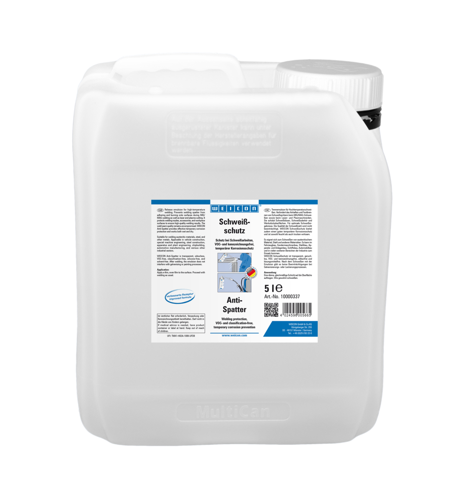 Anti-Spatter | VOC- en etiketteringsvrije bescherming voor laswerkzaamheden