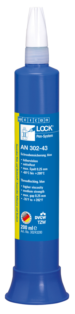 WEICONLOCK® AN 302-43 | gemiddelde sterkte, hogere viscositeit, met drinkwatergoedkeuring WEICONLOCK® AN 302-43 | gemiddelde sterkte, hogere viscositeit, met drinkwatergoedkeuring