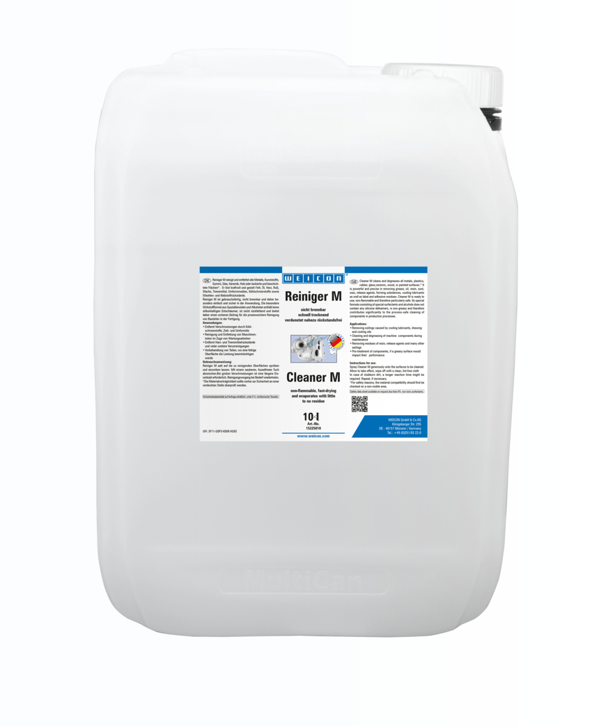 Reiniger M | Krachtige speciale reiniger, niet brandbaar