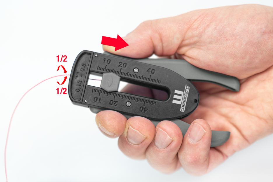 ESD Precision Wire Stripper | voor elektrostatisch beschermde gebieden van 0,12 - 0,8 mm (36-20 AWG)