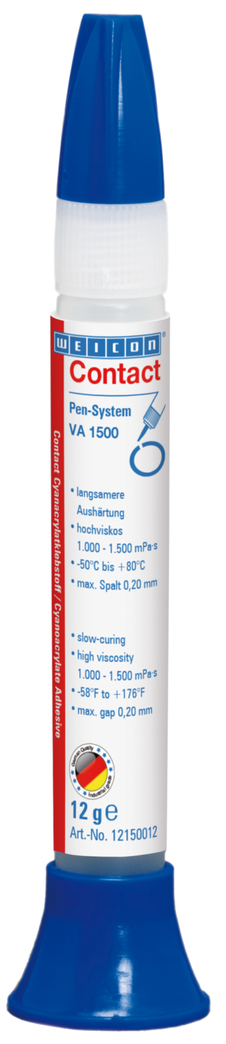 VA 1500 Cyanoacrylaatlijm | Superlijm voor rubber, metaal, absorberende en poreuze materialen