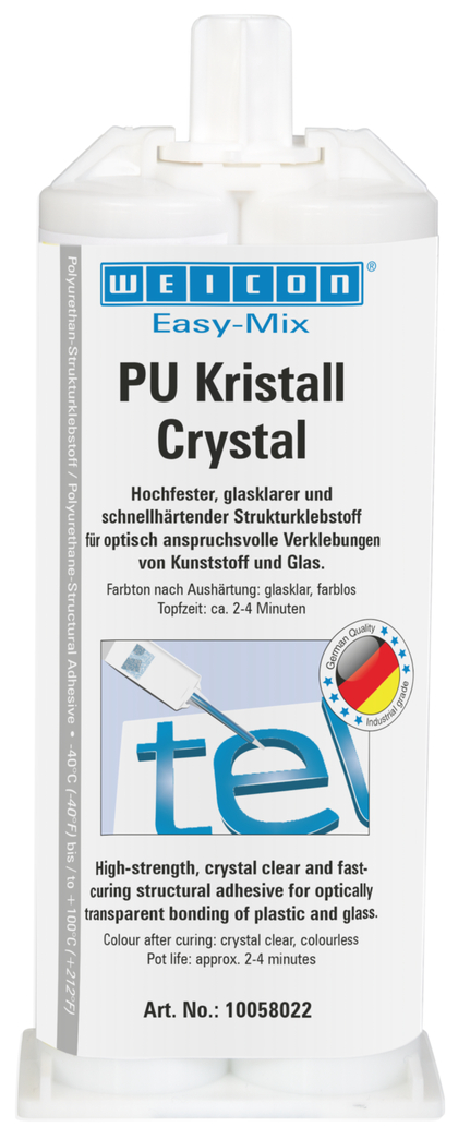 Easy-Mix PU Kristal | Polyurethaanlijm, glashelder Easy-Mix PU Kristal | Polyurethaanlijm, glashelder