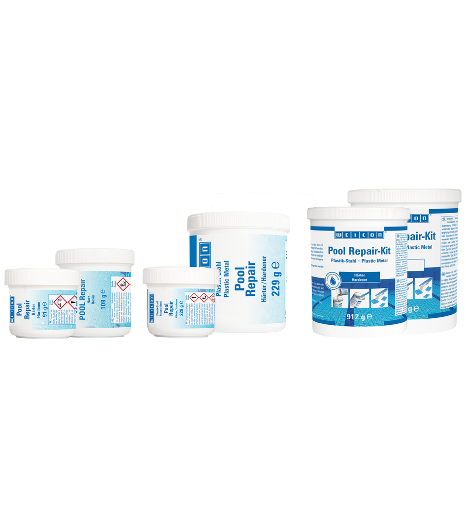 WEICON Pool Repair-Kit | Snelle reparaties, zelfs onder water