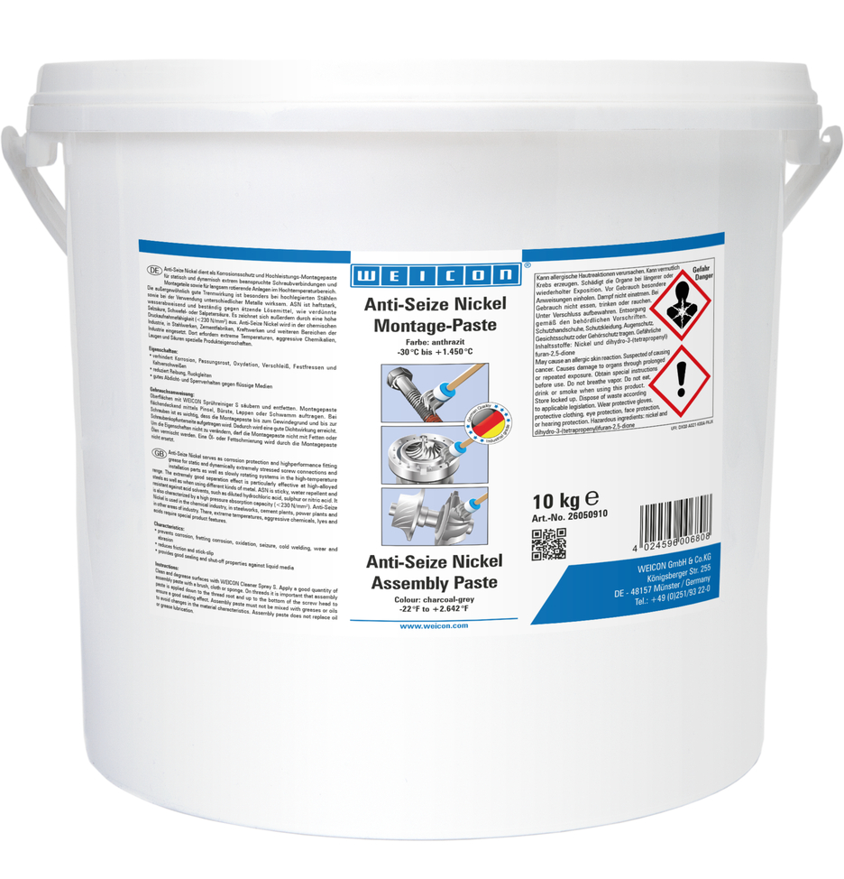 Anti-Seize Nikkel | Smeer- en lossingsmiddelpasta bestand tegen hoge temperaturen