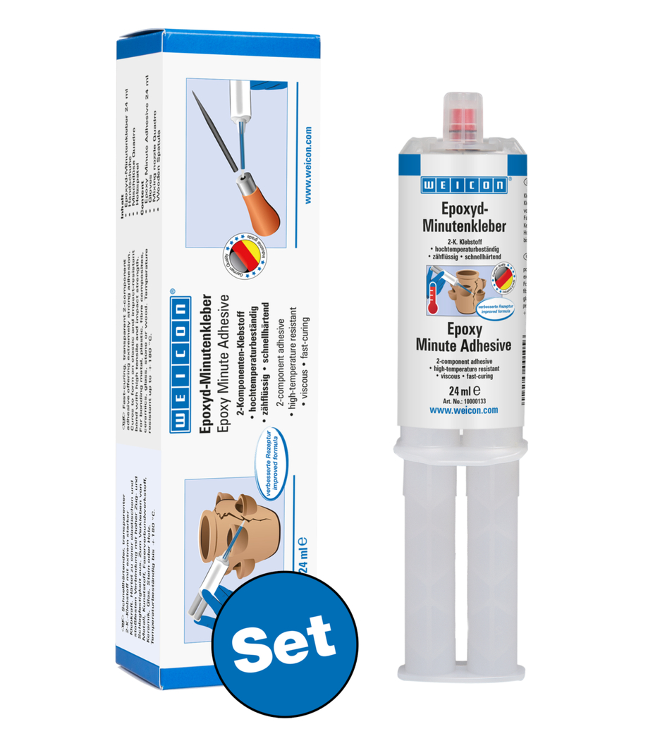 Epoxy Minutenlijm | Universeel toepasbare, hittebestendige epoxyharslijm.