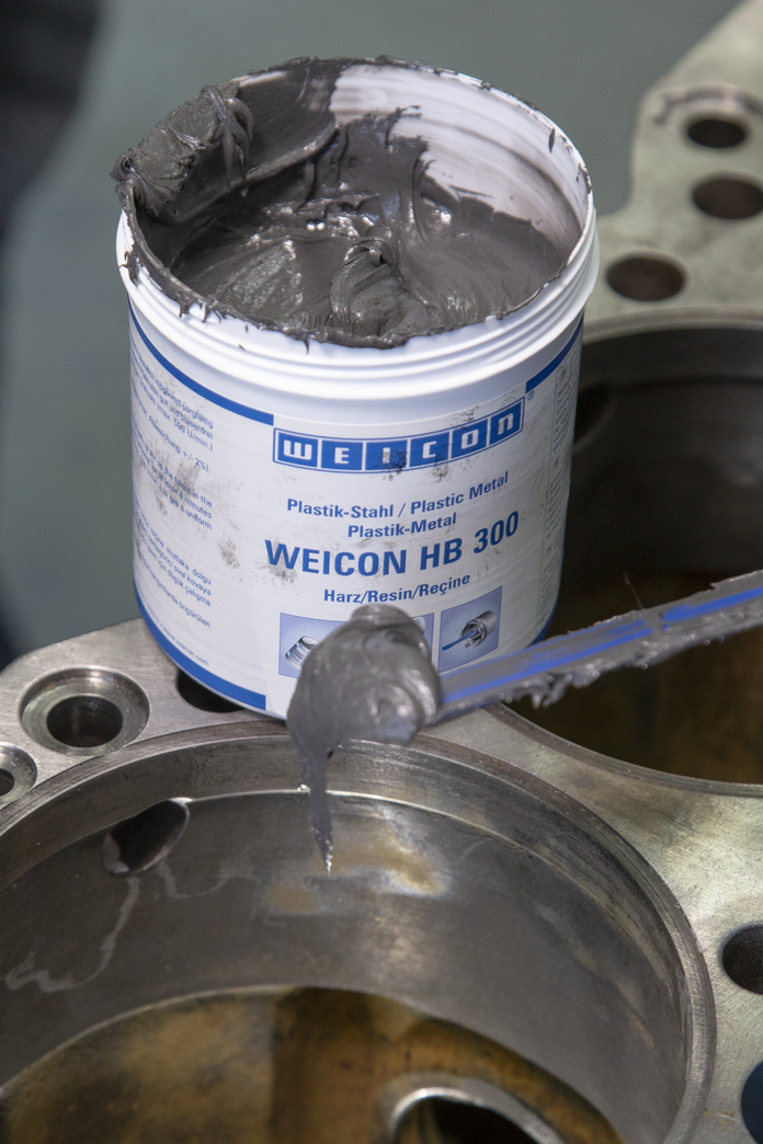 WEICON HB 300 | Met staal gevuld, hittebestendig epoxyharssysteem voor reparatie en spuitgieten
