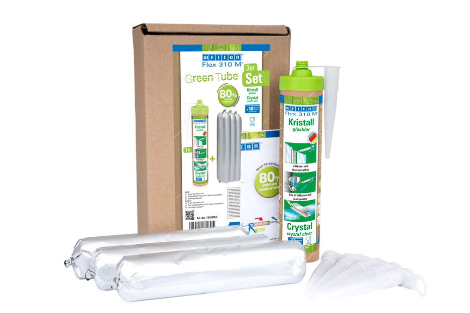 Flex 310 M® Kristal | Elastische MS lijm op polymeerbasis in persverpakking voor werken zonder vermoeidheid