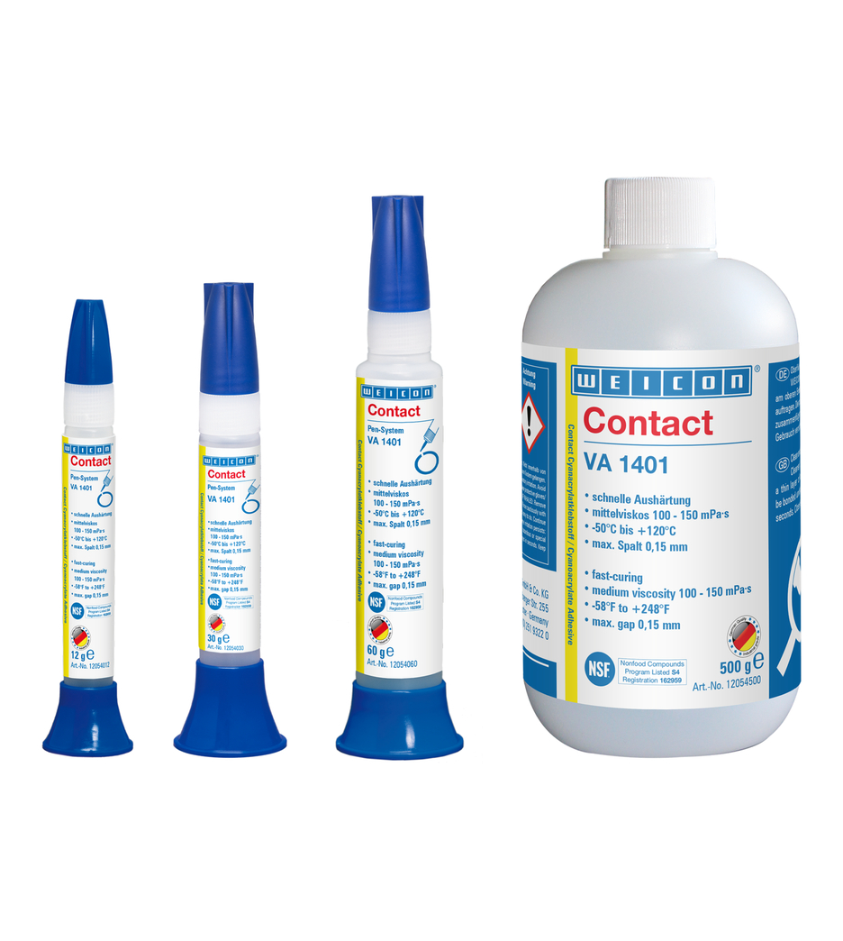 VA 1401 Cyanoacrylaatlijm | Superlijm voor stof, schuimrubber en elastomeren met grote poriën