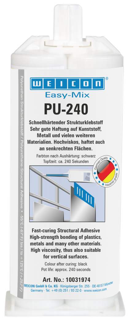 Easy-Mix PU-240 | Polyurethaanlijm, hoge sterkte, verwerkingstijd ca. 240 seconden Easy-Mix PU-240 | Polyurethaanlijm, hoge sterkte, verwerkingstijd ca. 240 seconden