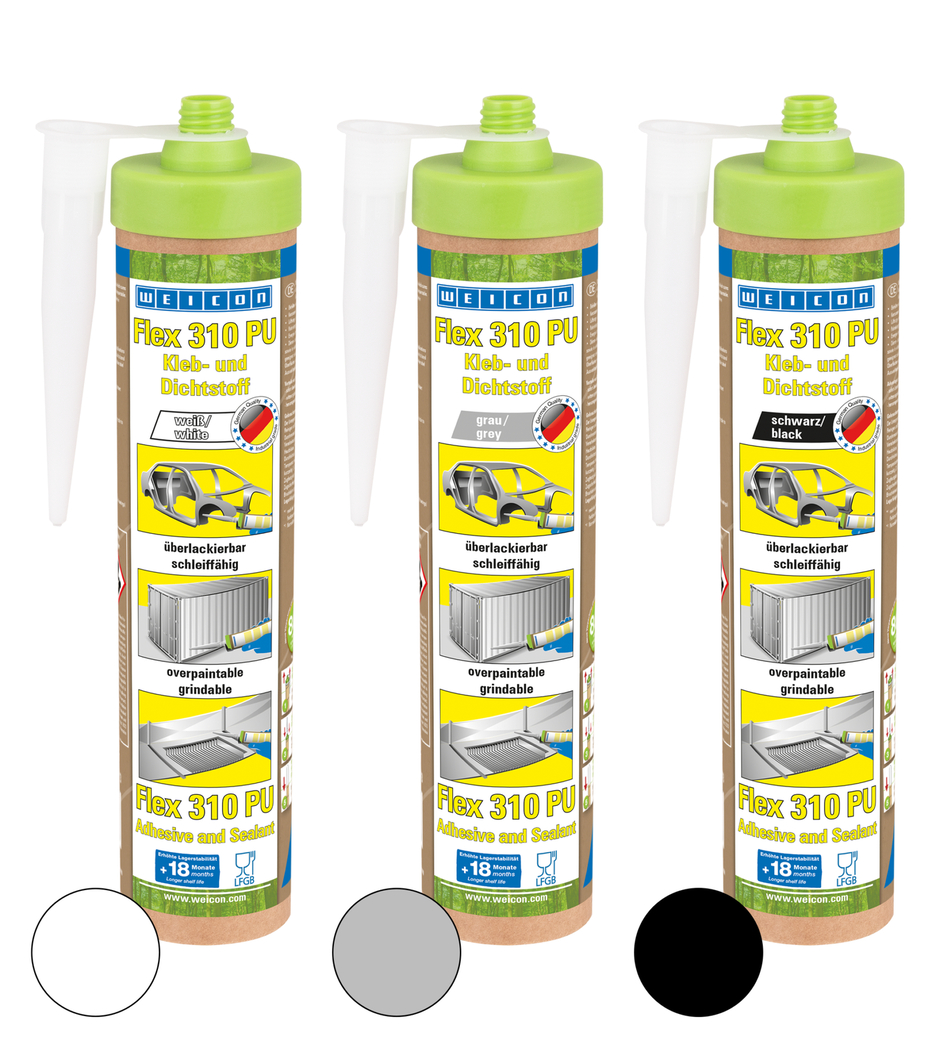 Flex 310 PU | Blijvend elastische lijm en afdichtmiddel op polyurethaanbasis