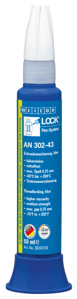 WEICONLOCK® AN 302-43 | gemiddelde sterkte, hogere viscositeit, met drinkwatergoedkeuring